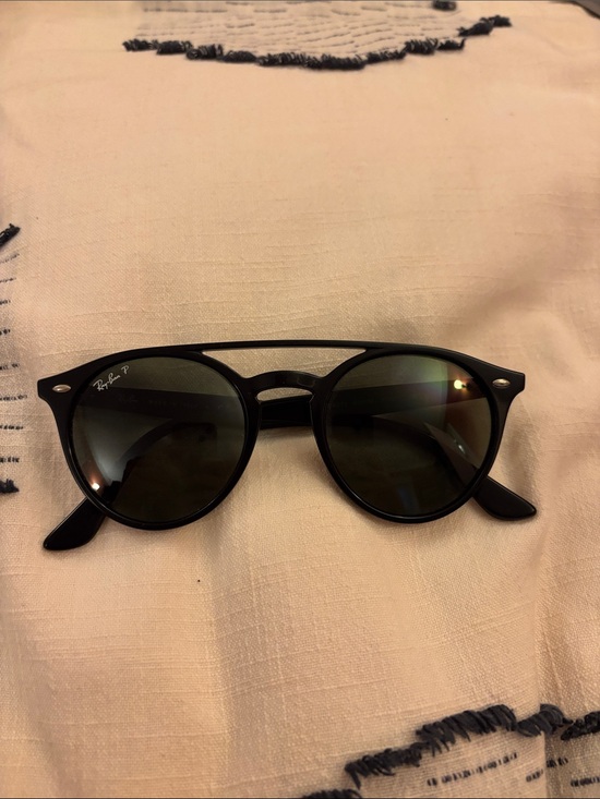 Ray-Ban Accessories - Ray-Ban Black Frame Sunglasses with Dark Green Lenses
